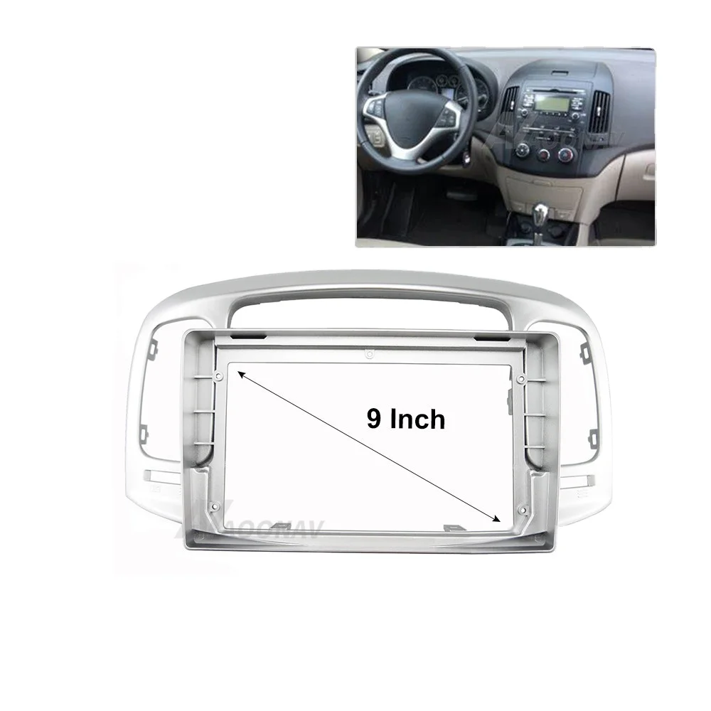 

9 Inch 2Din Car Radio Fascia frame for Hyundai Accent 2009-2012 car DVD gps Panel Dash Kit Installation Frame Trim Bezel