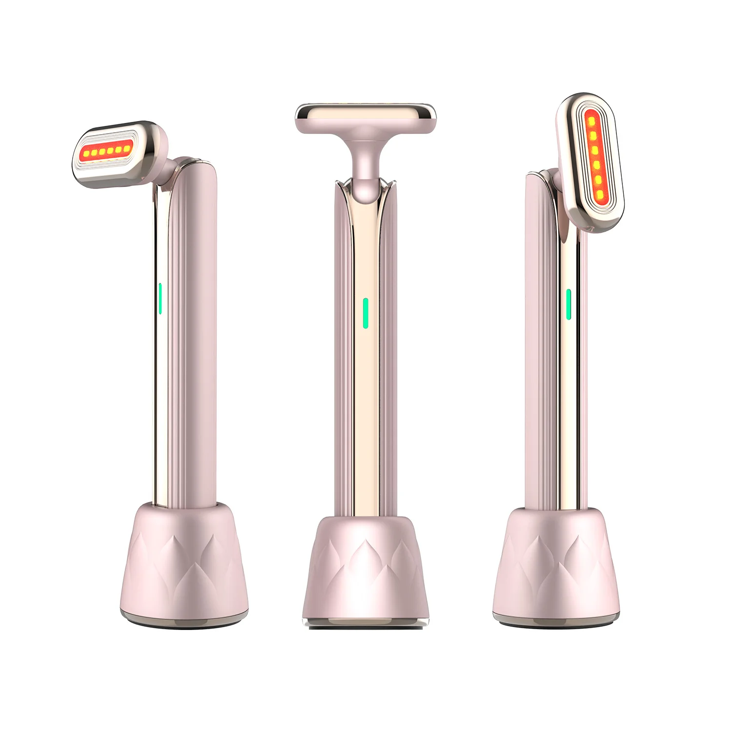

New gadgets beauty tools skin care wand red light therapy rotatable 4 in 1 Led Facial Wand Anti Aging Therapy wand