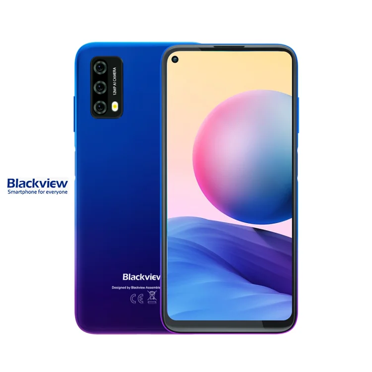 

Hot Sell Blackview A90 Cell 64GB mobile 6.39 inch Screen Side Fingerprint 4280mAh Android 11 NFC payment Smart Phone Cheap Price