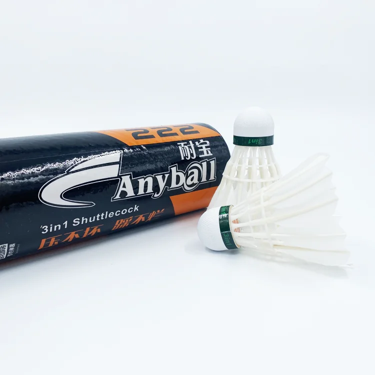Manufacturer Supplier China Feather Badminton Synthetic Hybrid Shuttlecock with Great Durability Stability and Balance sports