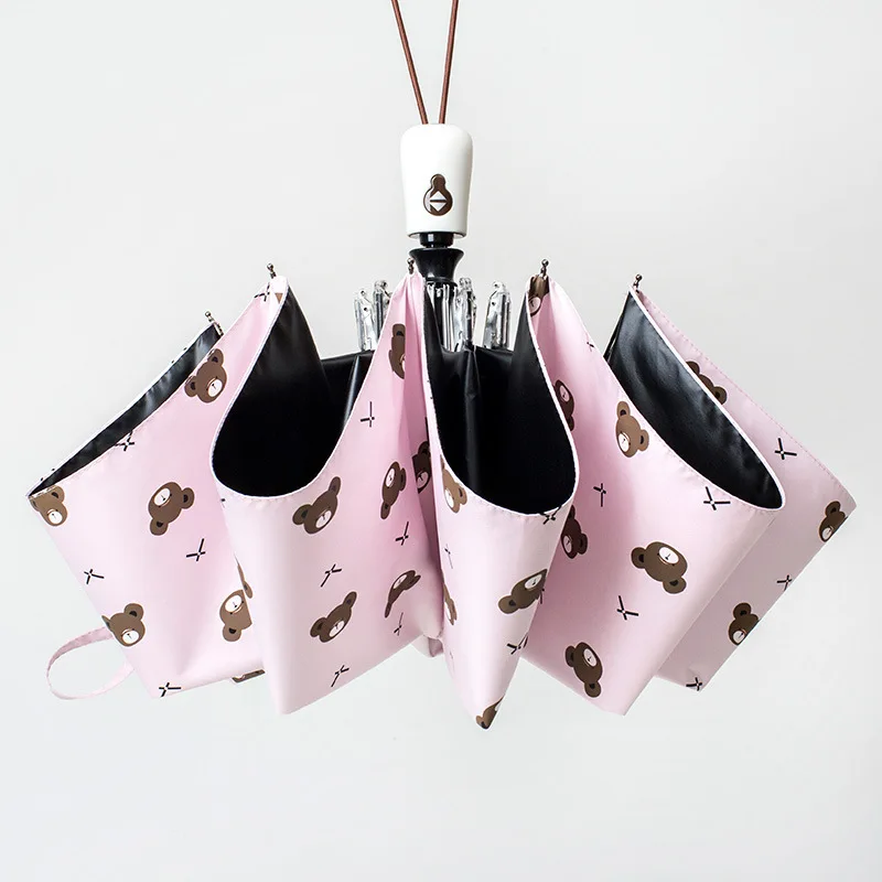 

Creative Automatic Three-folding Umbrella Business Umbrella Sunshade