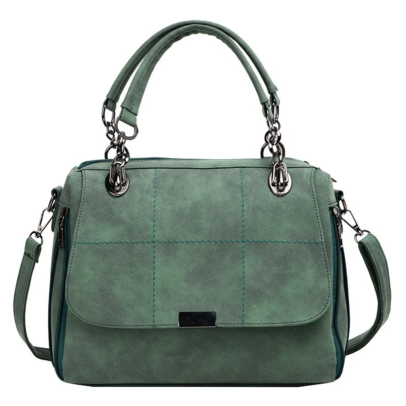 

High quality Cheap wholesale locomotive fashion messenger bag for women, Black green gray