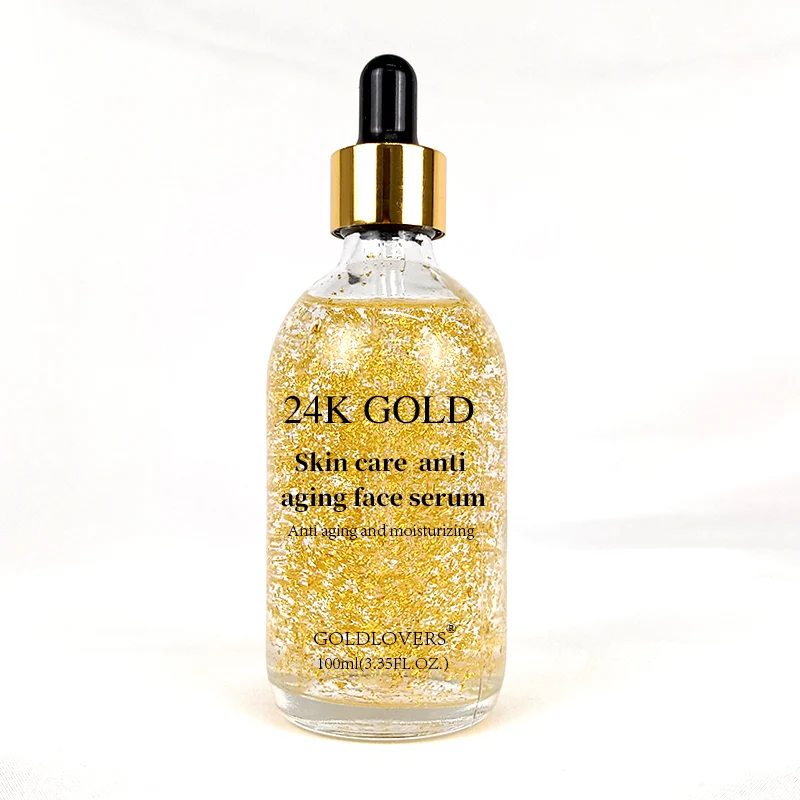 

Private Label Anti aging Collagen Hyaluronic acid Vitamin C Yes serum pure 24k Gold Face Serum
