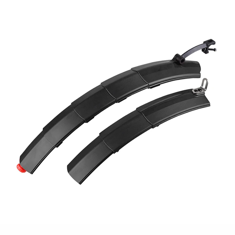 

mountain road bike adjustable rubber LED light Universal Adjustable bicycle folding mudguard Fenders