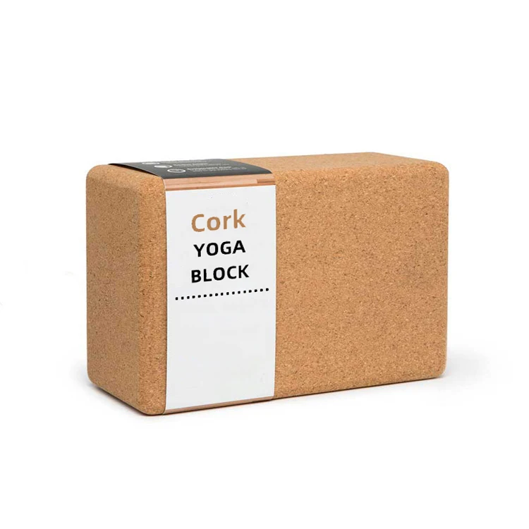 

Custom Logo Organic Natural Eco Pilates Fitness Yoga Cork Block