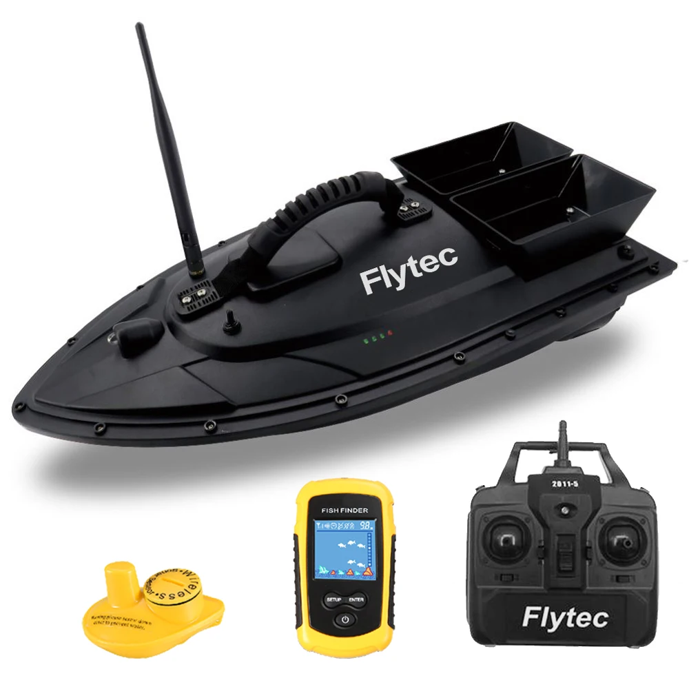 

iRctoy 2011-5 5200mah Large Battery Intelligent RC Fishing Bait Boat With Lucky Waterproof Sonar Fish Finder