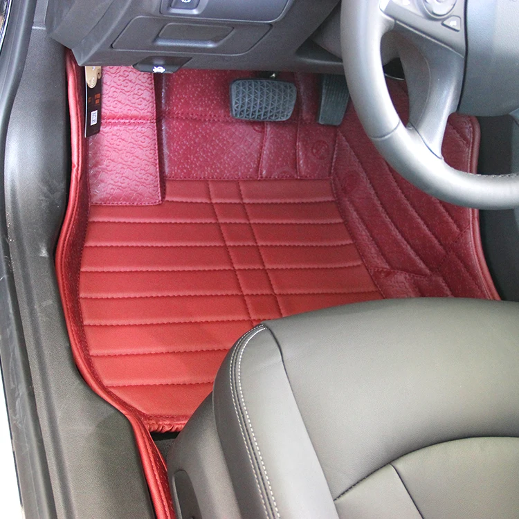 Waterproof Leather Spliced Car Floor Covering Mat Foot Pad Buy