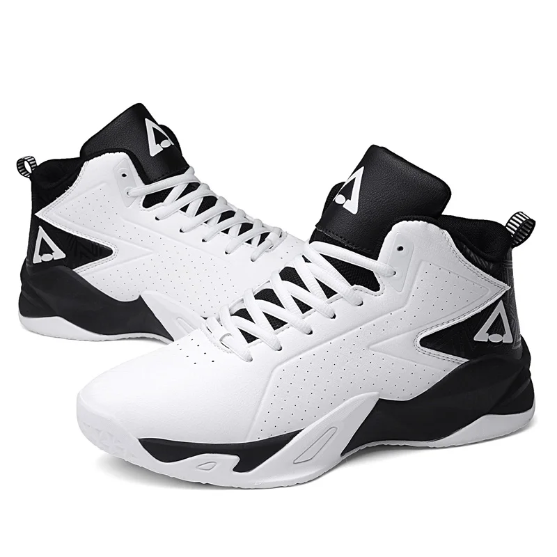 

Men White Big Size Basketball Shoes Black Women Basketball Shoes Breathable Non-Slip Running Outdoors Basket Sneakers