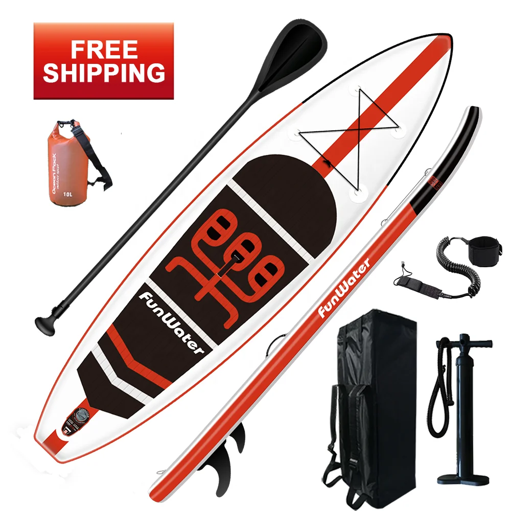 

Funwater sup Free shipping inflatable paddle board paddleboard standing surfboard paddle long board surfboard for unisex