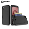New High Capacity Card Slot Back Phone Case For Motorola Moto E6 Flip Cover Slim Armor Wallet Style Design