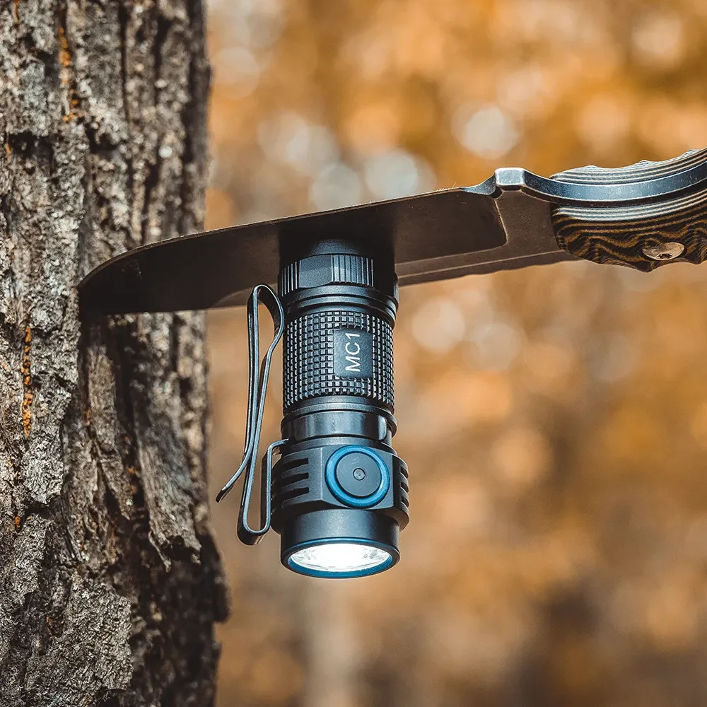 Trustfire MC1 Ultra Brightness 1000LM Magnetic Tail Mini Pocket Flashlight IP68 Waterproof Rechargeable Small EDC Torch Light