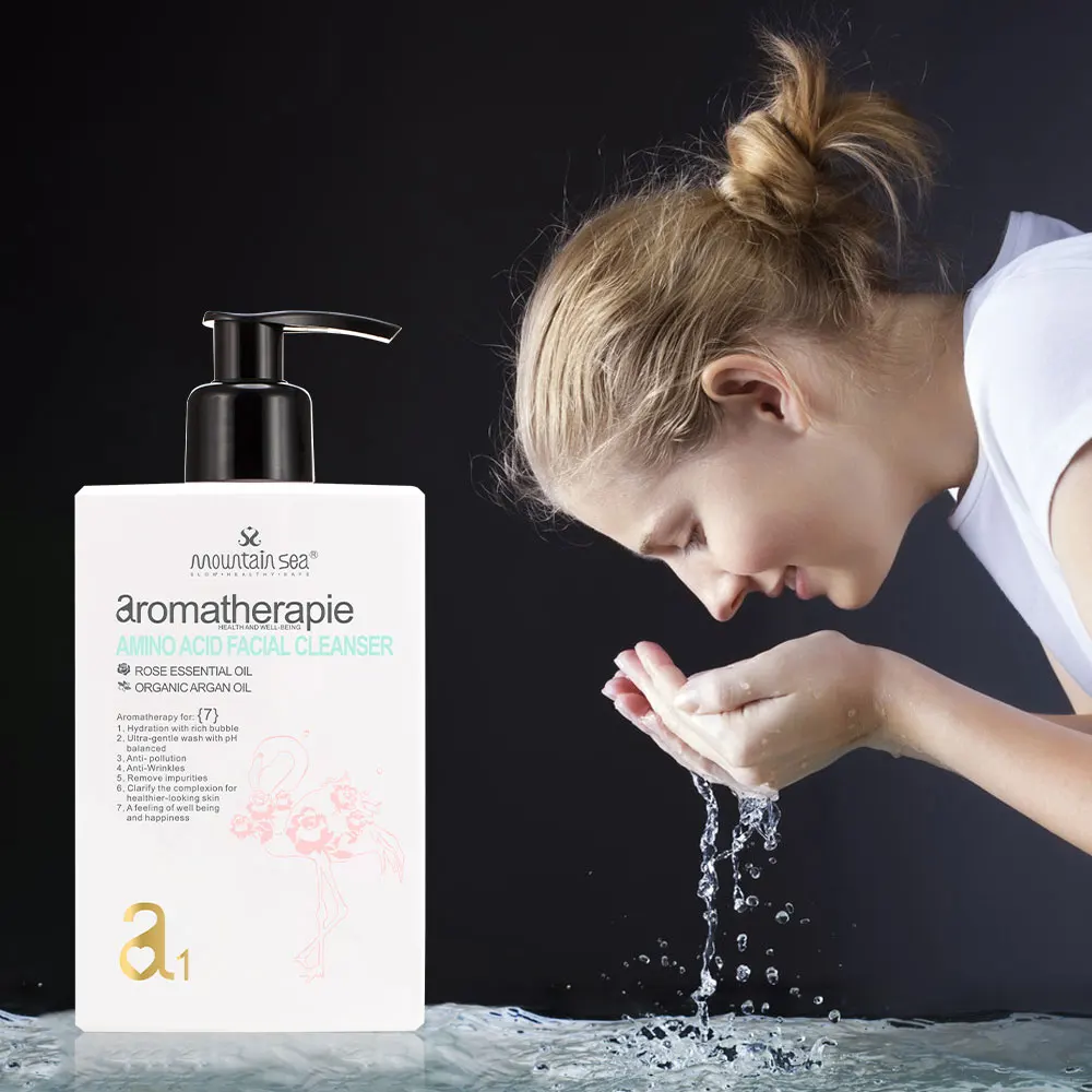 

Private label organic amino natural anti acid cleansing korean rose green tea face wash facial foam cleanser