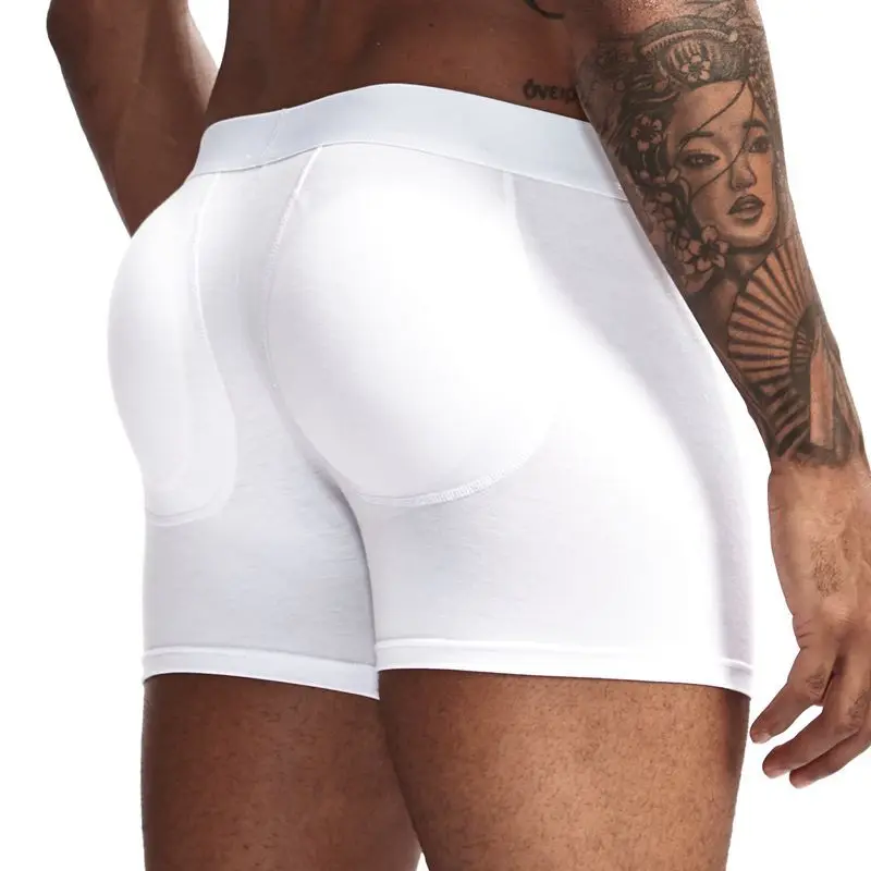 

Men's hip lift hip underwear,men's boxer shorts esistant leg removable cup pad underwear