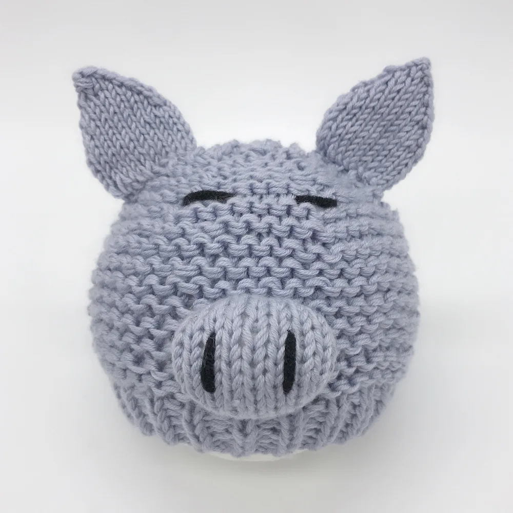 

Creative Design 0 To 2 Months Newborn Baby Pig Hat Soft And High Elastic Decorative Hat For Baby's Photo Shoot