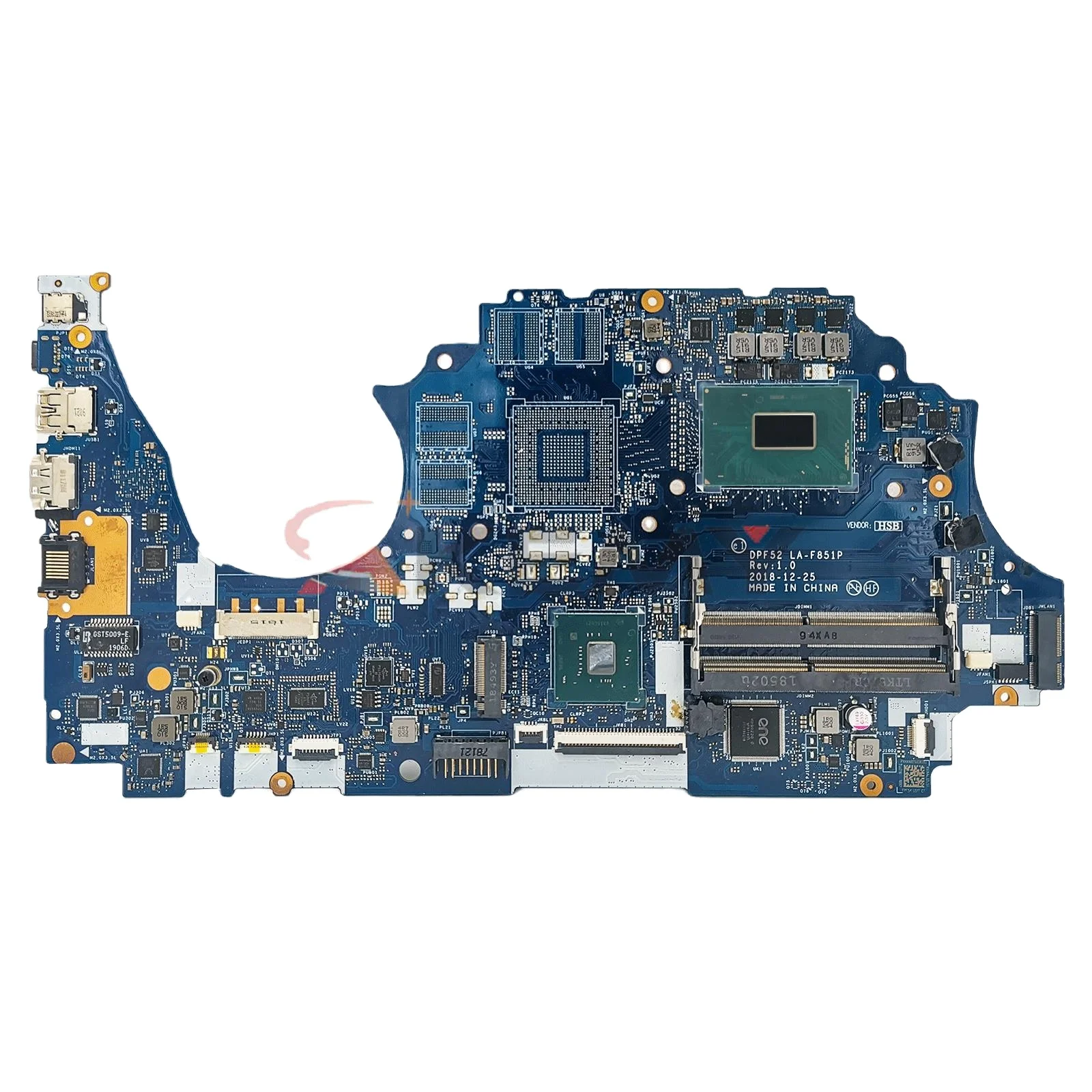 

L25090-601 For HP Zbook 15V G5 Laptop Motherboard DPF52 LA-F851P I5-8300H I7-8750H CPU DDR4 N18M-Q3-A1 100% Tested