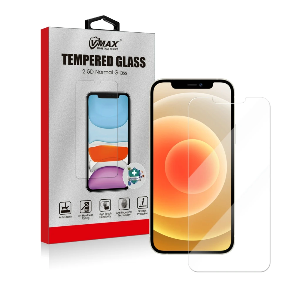 

For iPhone 12 Pro Max 2.5D 9H anti-fingerprint tempered glass 9D screen protector, Transparency 99% color