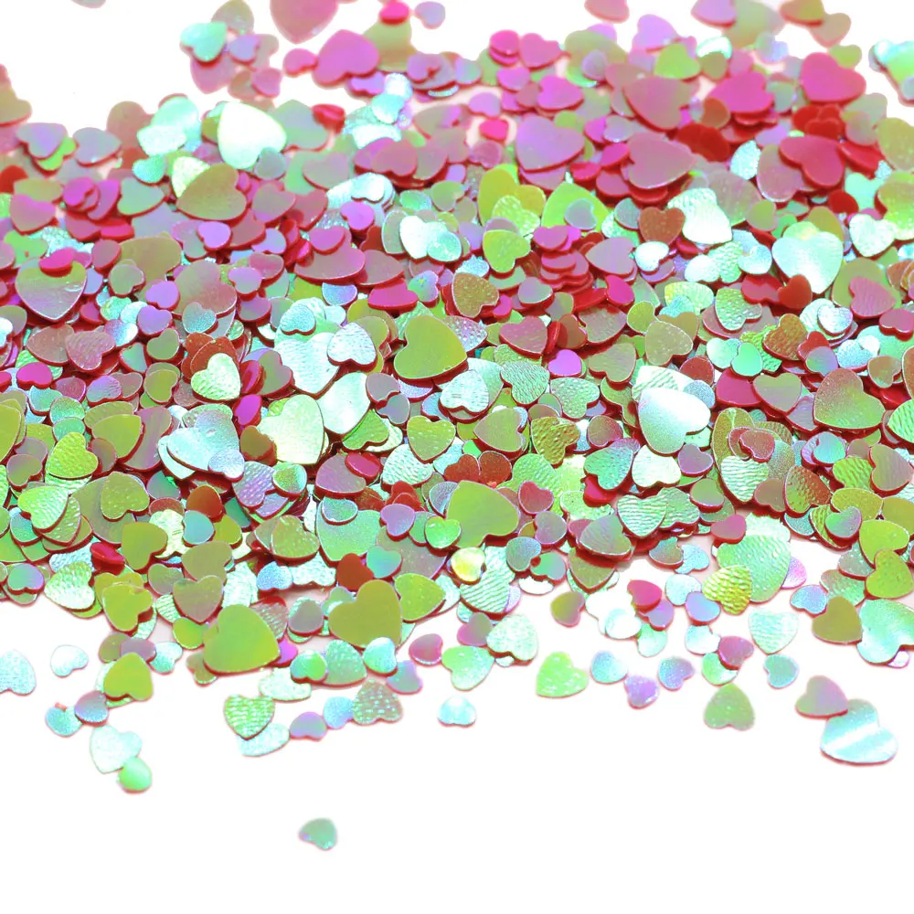 

Multi Size Love Heart Paillettes Loose Sequins For Crafts Glitter Confetti Nails Art Decoration DIY Sewing Accessories