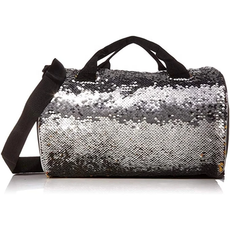 

wholesale diamond full rhinestone reversible magic sequin desiger gym duffle bag glitter women, Customized color