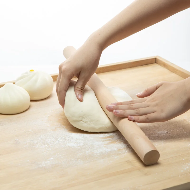 

High quality classic professional wooden rolling pin for house baking kitchen utensils beech cooking tool, Natural