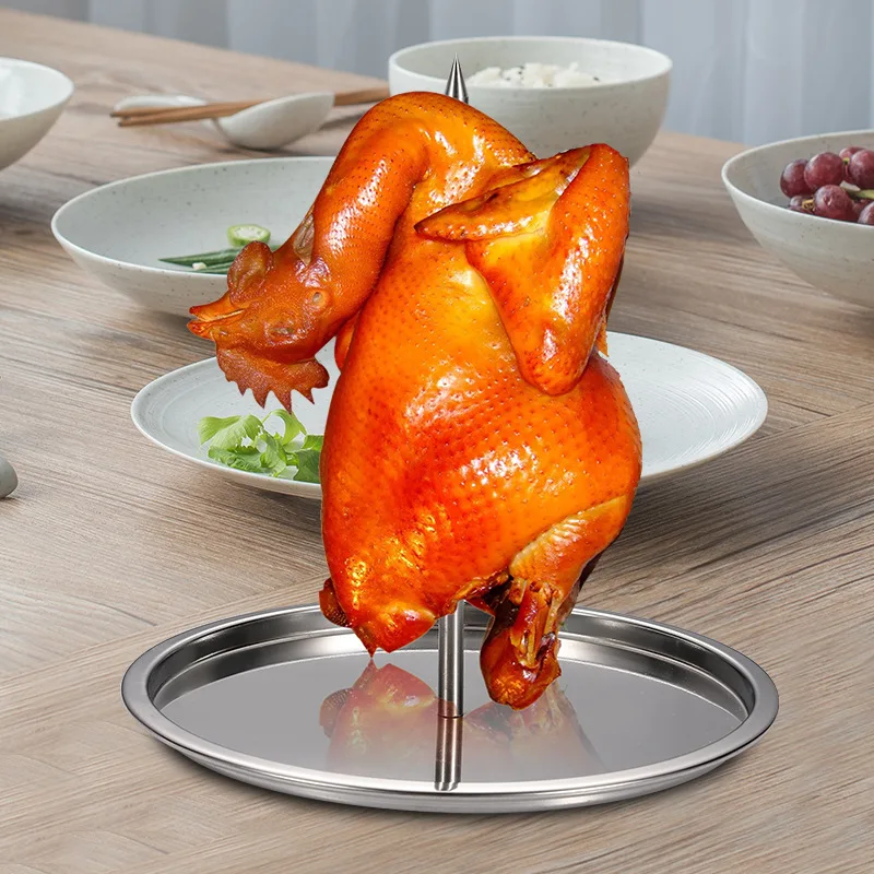 

Beercan Chicken Rack,Stainless Steel Whole Chicken Holder Stand for Grill Oven Smoker