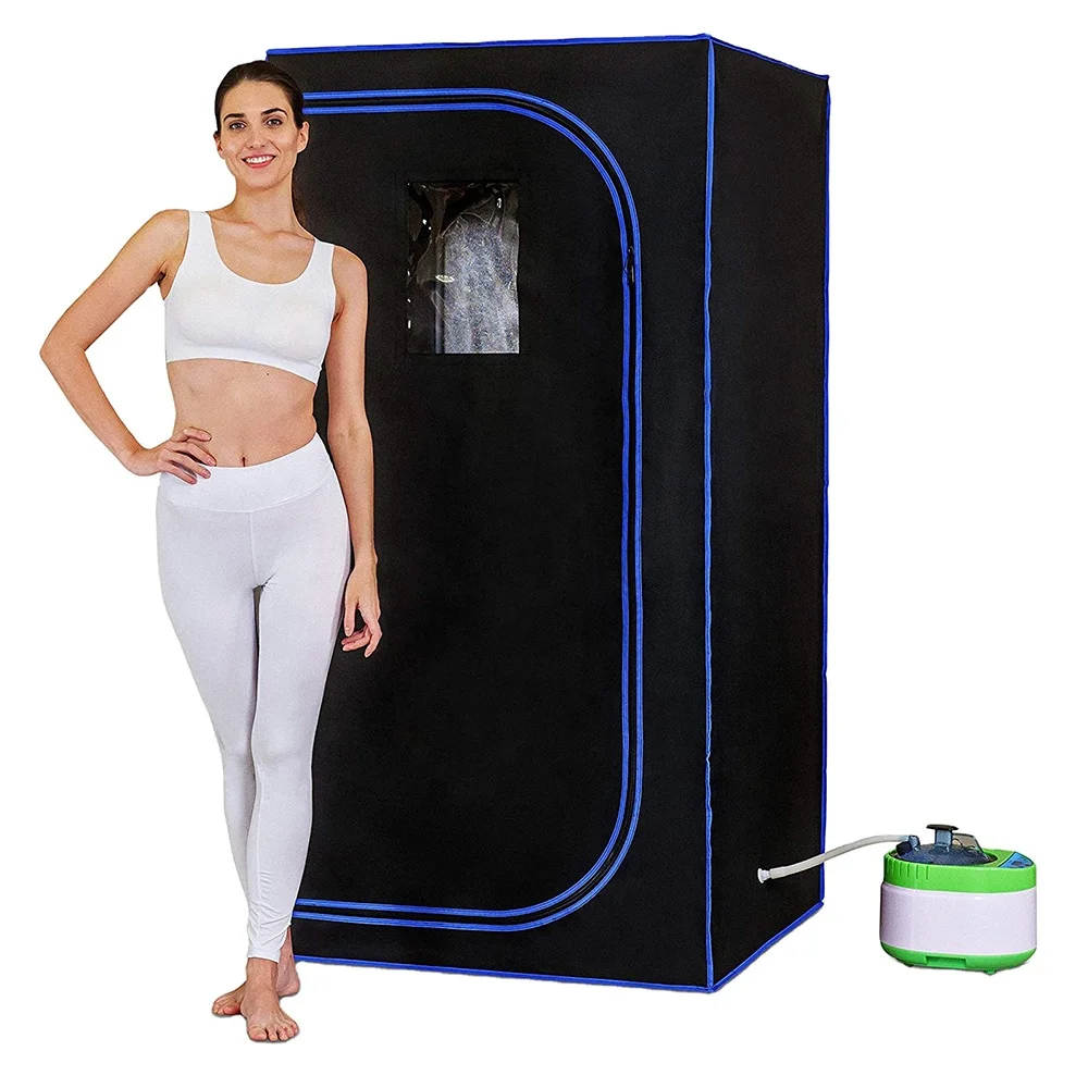 Wholesale 1-Person Foldable Acrylic Ozone Spa Sauna Tent 2000W Computer Control Panel Portable Indoor Wet Steam Modern 110V