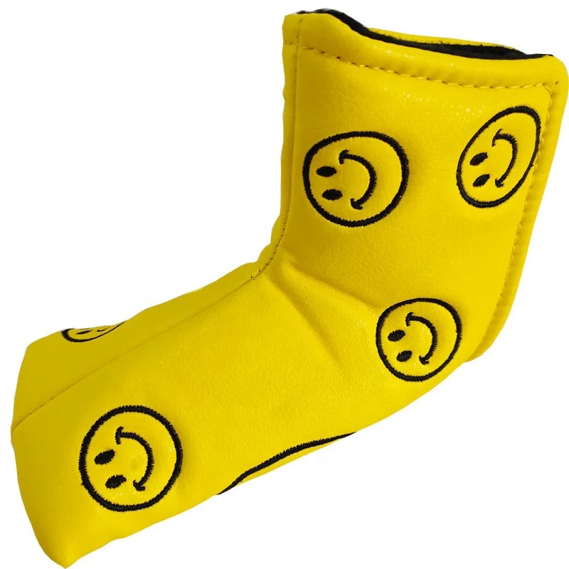 

Cheap Price Wholesale Yellow Custom PU Leather Golf Head covers, Yellow/black