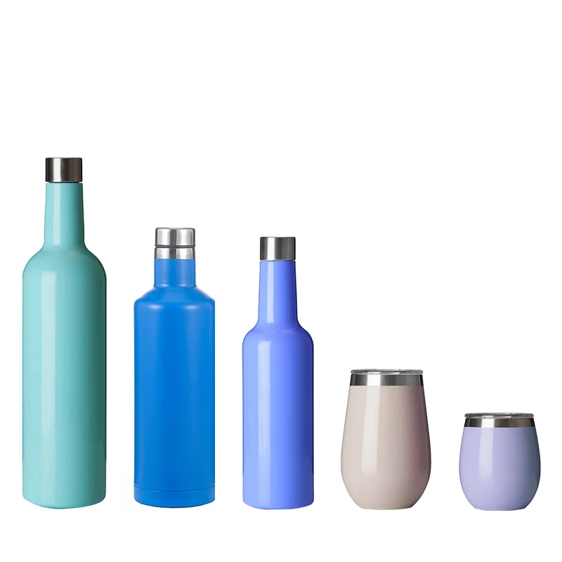 

EVERICH 750ml Double Wall Stainless Steel Wine Bottle for Wholesale