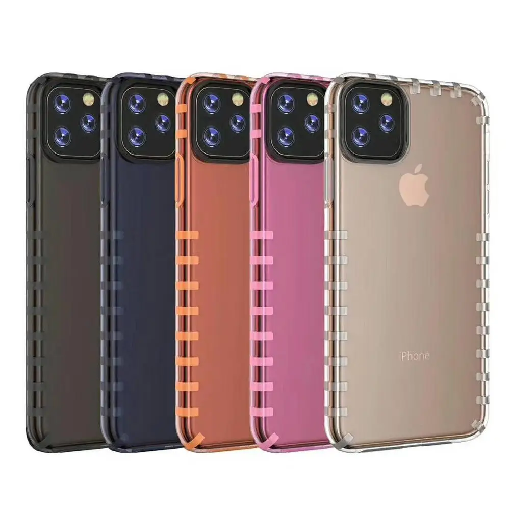 

new 2019 mobile phone transparent colorful tpu soft case phone case for iphone x xs xr xs max 7g 7p 8g 8p, Black blue orange pink white