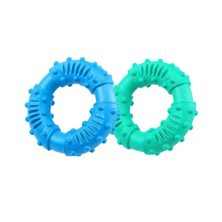 

Pet Portable Outdoors Motion Tools Pet Dog Chew Toy Pet Toy Rubber Ring, Blue/green/yellow/red/orange/