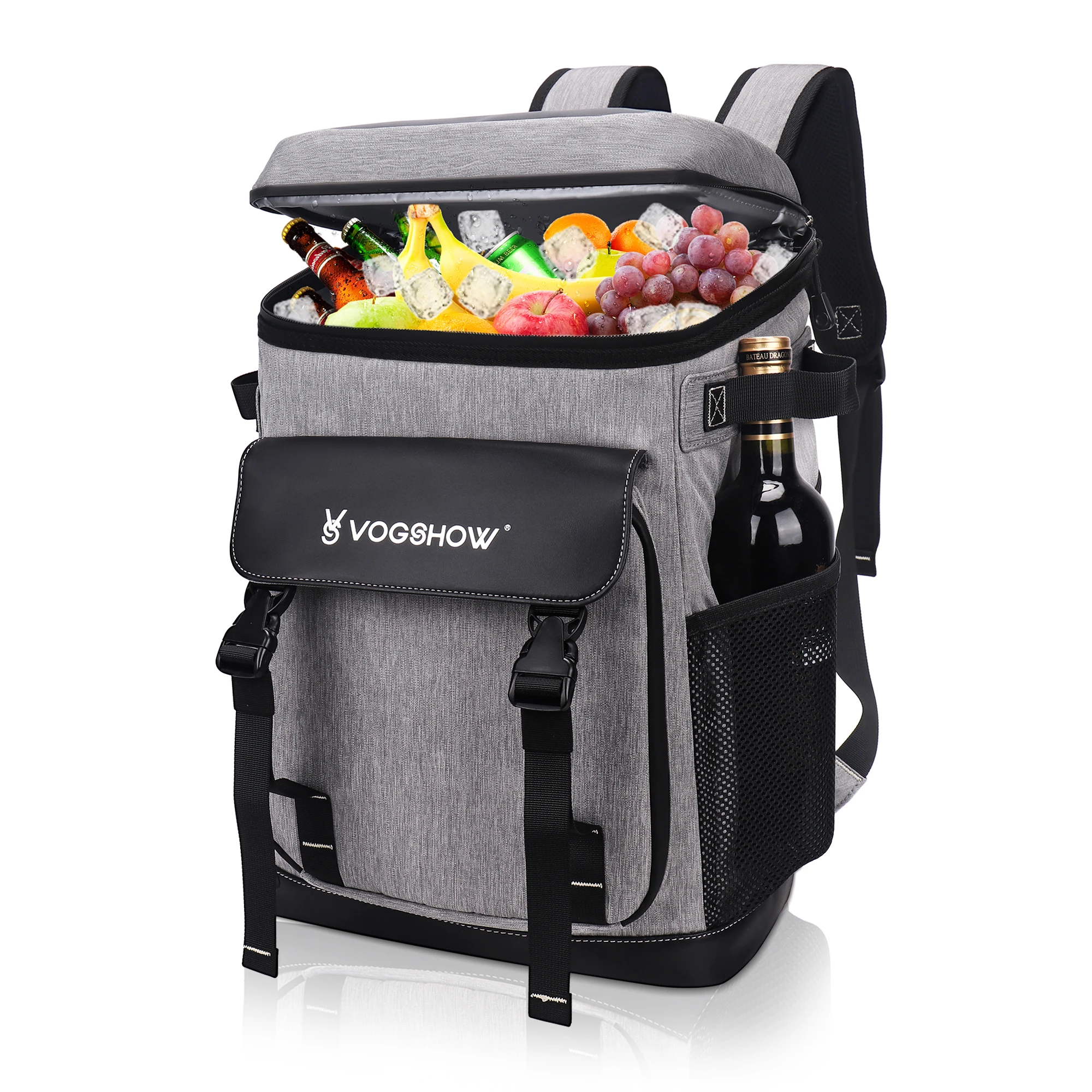 

Low MOQ Cans Wine Food Insulated Cooler backpack Waterproof Picnic Hiking Camping Beach Outdoor Cooler Backpack