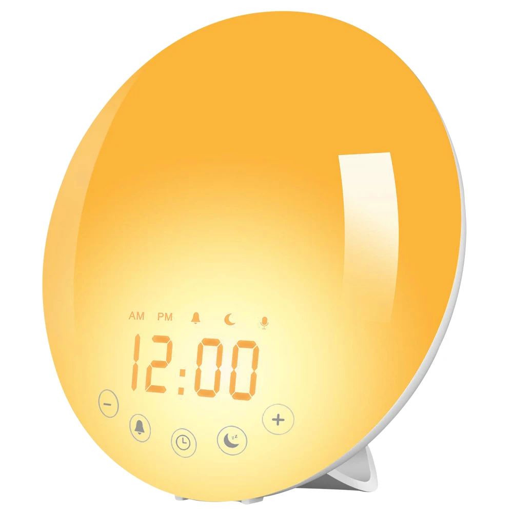 

Direct 8 Kinds Natural Sounds Color changing Children Bedside Wake Up Alarm Clock