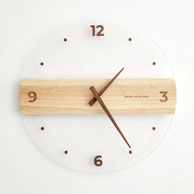 

high quality Jewish Acrylic Wall Clock factory custom Lucite Hanger Clock