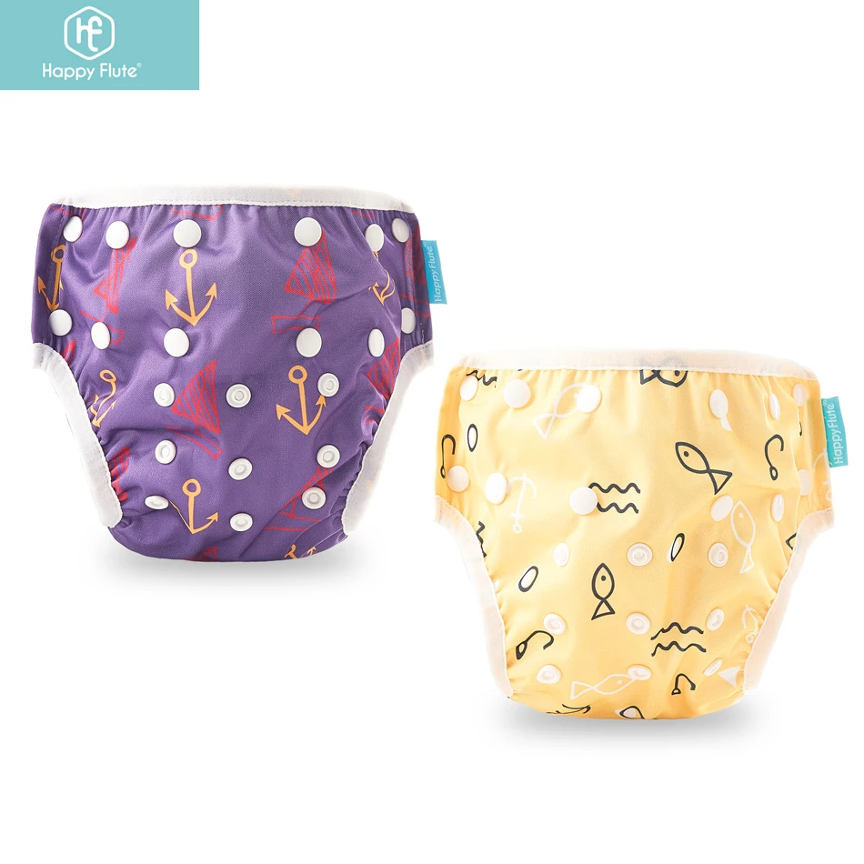 

Happyflute Swim Diapers Reusable & Adjustable Baby Shower Gifts 0-2 Years, Colorful