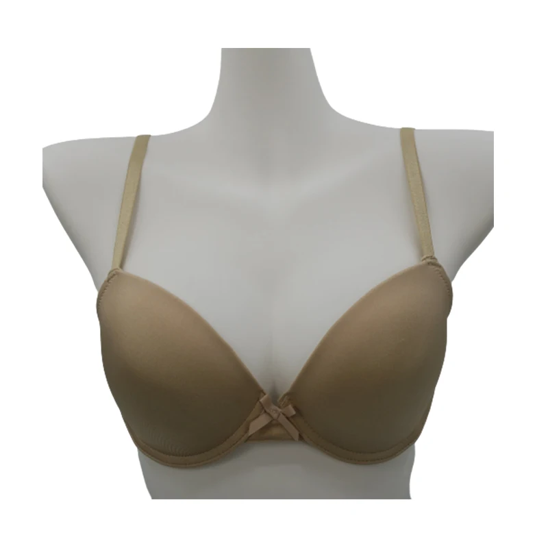 
Wholesale T-shirt Shiny Polyamide Elastane Summer Comfort wire Push Up Bra 