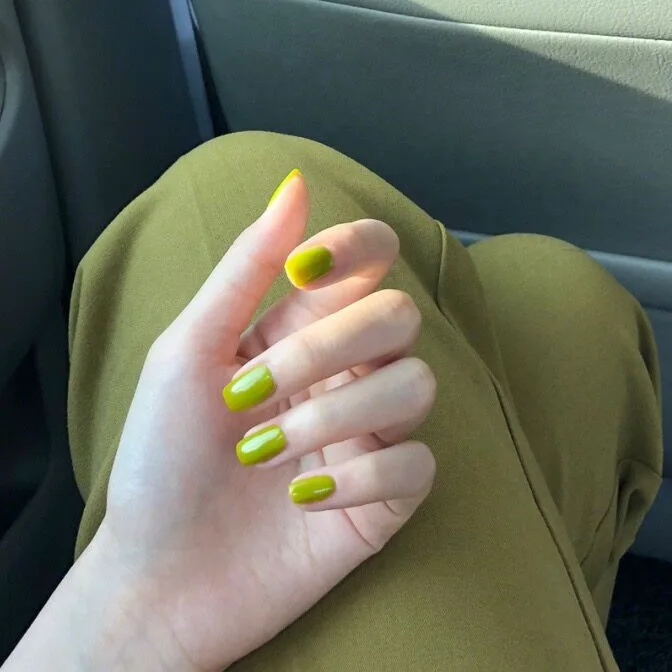 

Solid color Short Avocado green Grass green false nail press on yiwu false nails put ons finger nails false