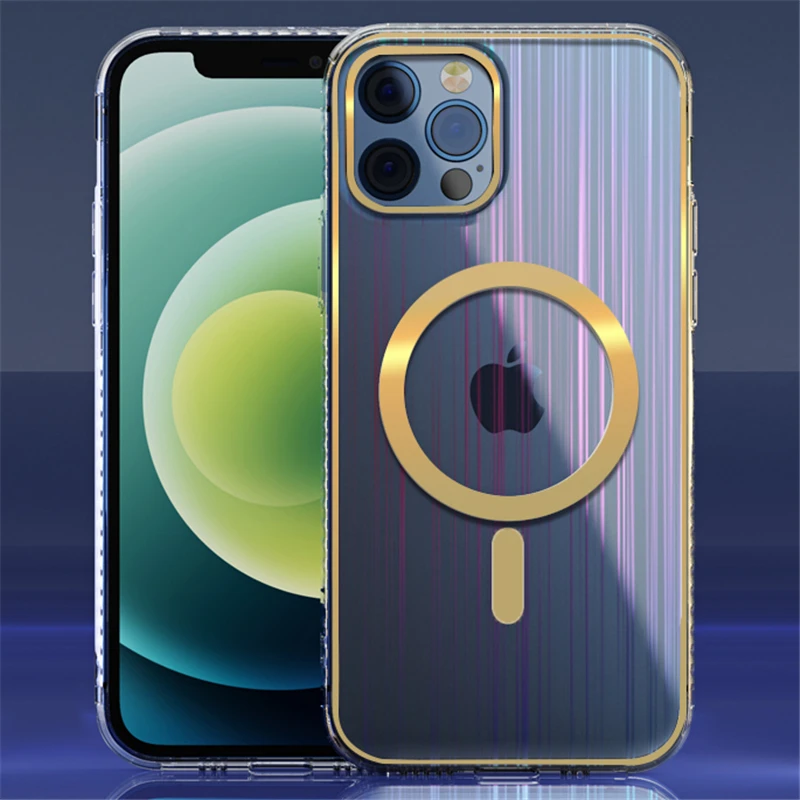 

magnetic charging case for iphone 12 Transparent Clear case for iphone 11 new anti-drop iPhone 12 5.4/6.1/6.7