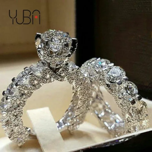 

2021 New Arrival Irregular Zircon Diamond Ring Jewelry Men And Women Anniversary Wedding Couple Ring