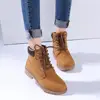 36-46 Women Men Waterproof platform shoes Martin boots plus size ankle motorcycle white boots bota feminina