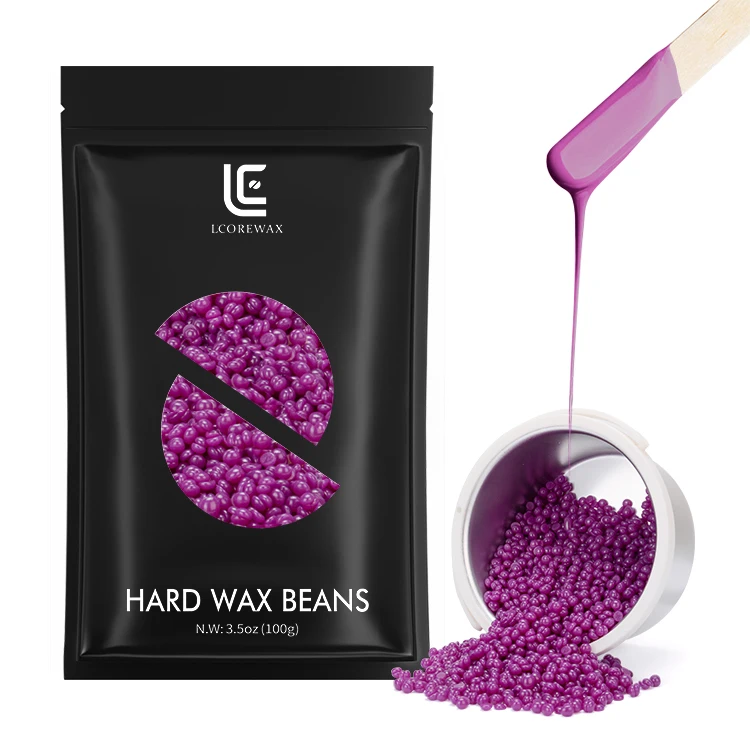 

Lcorewax hair removal wax 100g/300g/500g/ 1000g Hard Wax Beans Painless Hair Removal Hot Wax Beads Hard