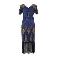 

Women Party 1920s Great Gatsby Vintage Fringe Flapper Dress