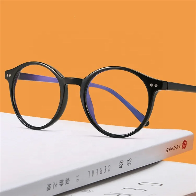 

Custom Logo Classic Round Plastic Glasses Frames Unisex Summer Retro Eye Glasses Wholesale Price Anti-blue Light Glasses Frame, Mix color or custom colors