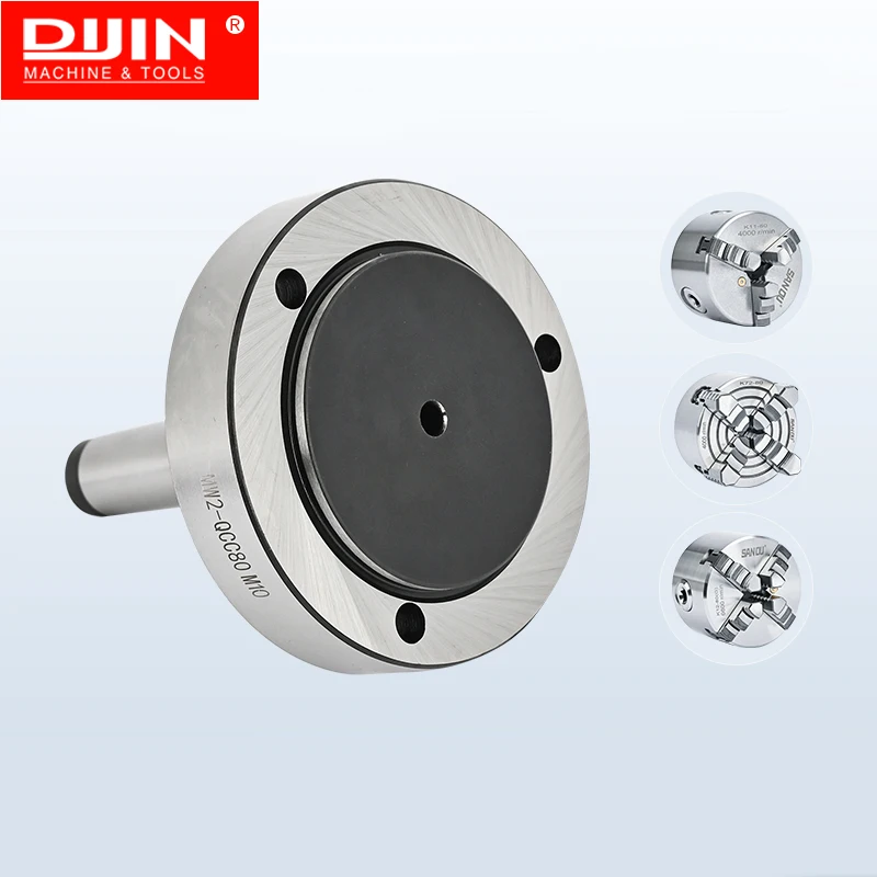 Chuck Adapter Morse Taper Flange 80mm MT2 Fix Type Adapter Lathe Chuck Flange for Lathe Chuck K11-80 K12-80 K72-80