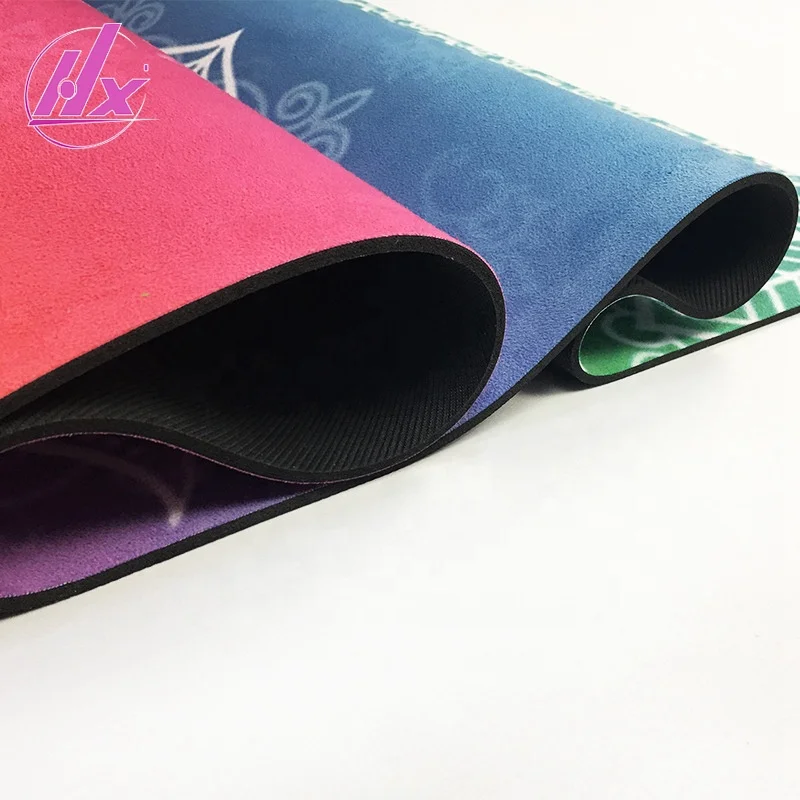 

1.2mm foam yoga mat suede anti slip eco friendly micro suede yoga mat oem, Customized