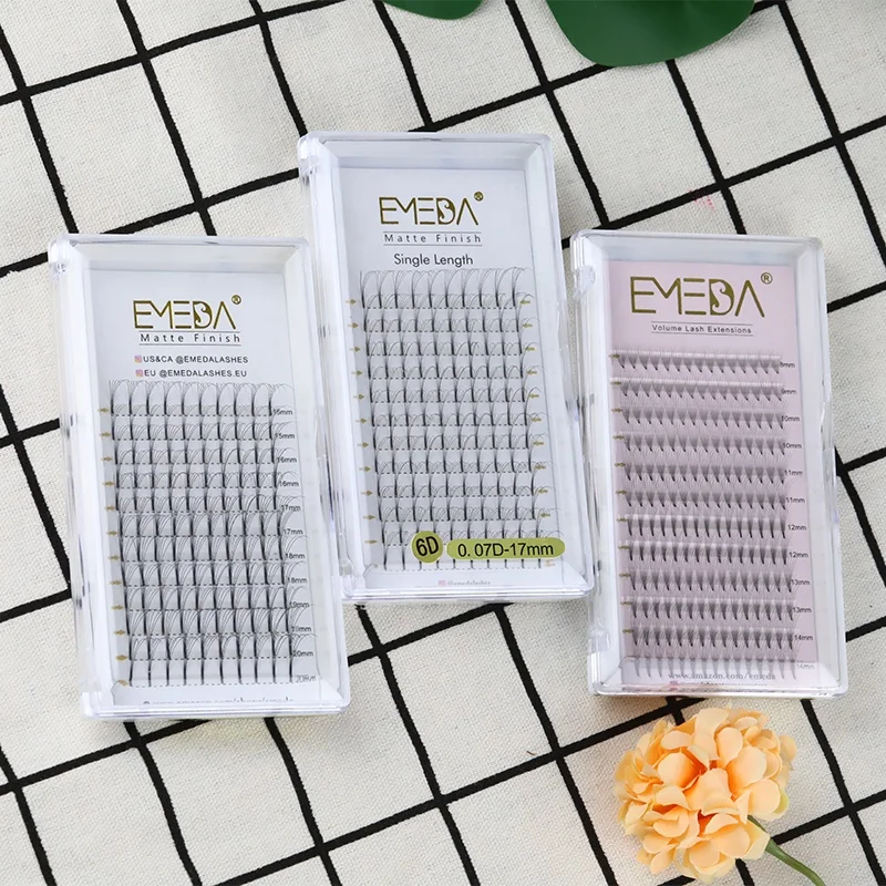 

Factory Price 2D 3D 4D 5D 6D 8D 10D 20D Individual Premade Fan Volume Eyelash Extension 2021, Natural black