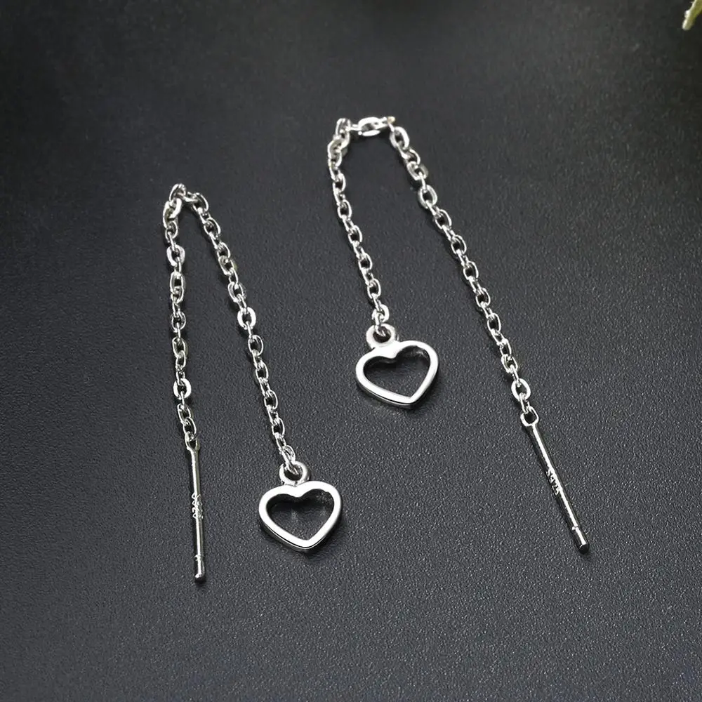 

RINNTIN SE77 Love Shaped Fashion 925 Sterling Silver Jewelry Earrings For Women