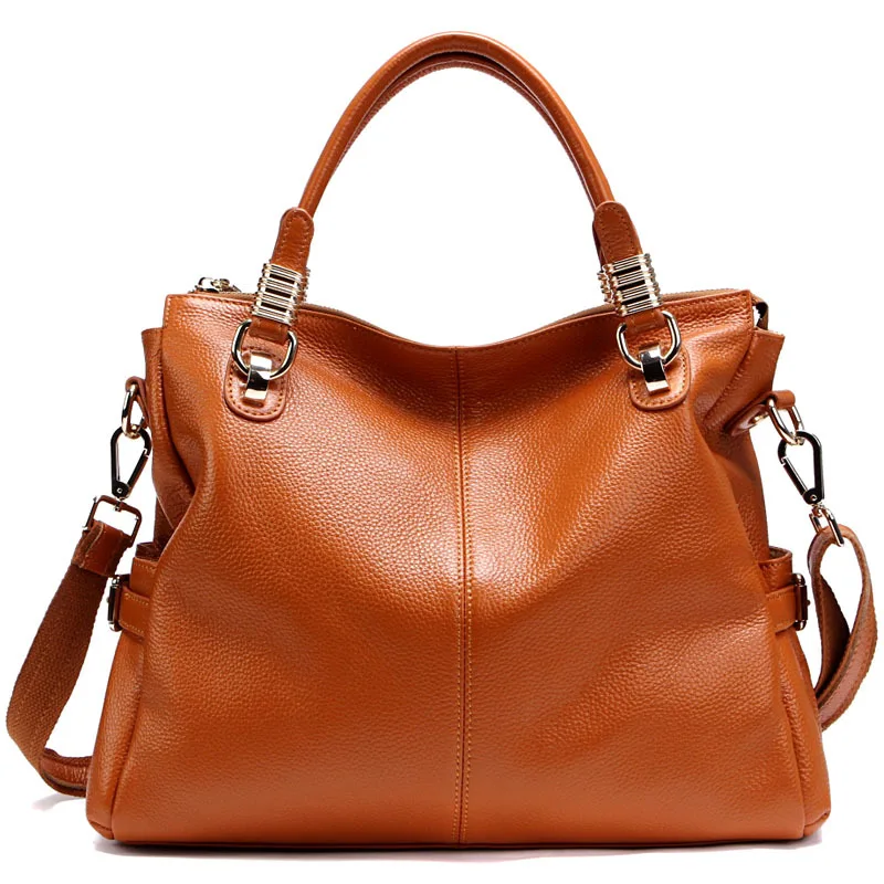 

wholesale 2020 new trendy soft cow leather ladies shoulder bags fashion large handbags for women