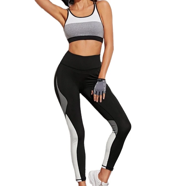 

Wholesale high quality sportswear gym wear yoga set yoga pants sports bra