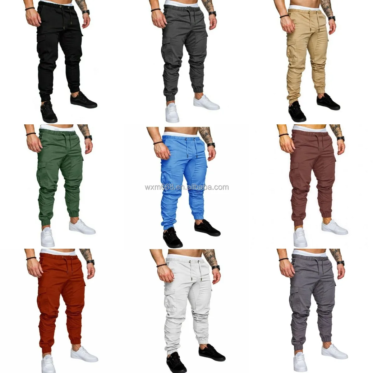 

New men's casual pants factory wholesale loose men's straight pants spot bundle leg pants cheap