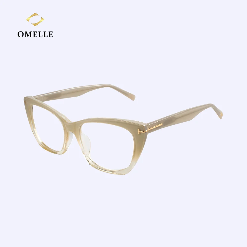 

The New Korean Cat Eye Blue Light Protector Glasses Acetate Frame Multiple Colors Optical Eyeglasses Frames