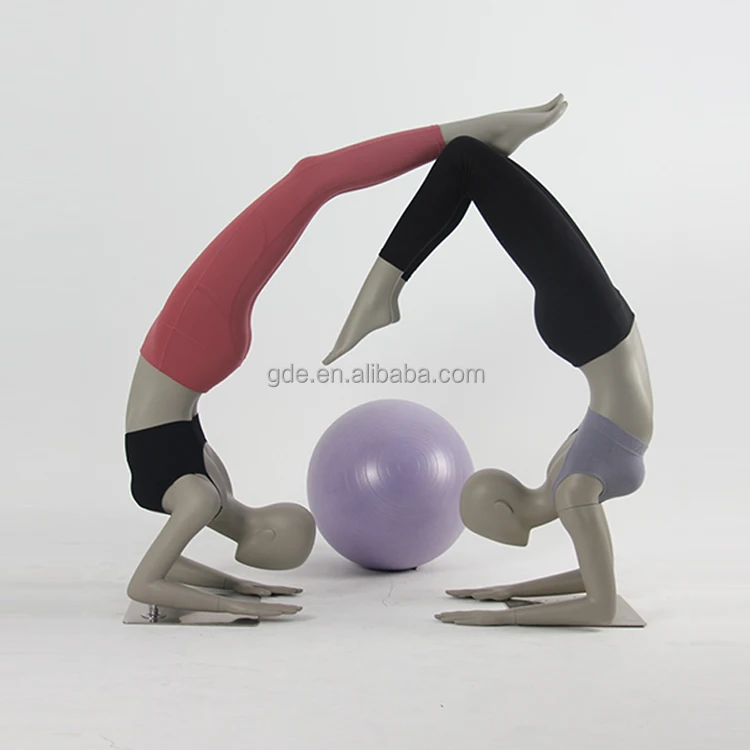

Clothes display female window display female sport yoga mannequin